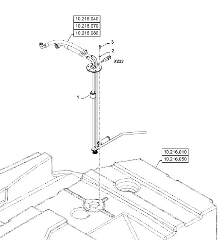 47677696 - Датчик уровня топлива
