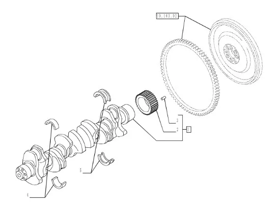 2991776 - Вкладыш красн. коленвала ДВС Cursor10 CR